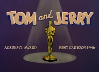 Academy Awards title card used when the short The Cat Concerto won an Academy Award in 1946.