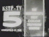 KSTP-TV's The Midwest's 1st Color TV Station Video ID From The 1950's