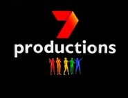 Version of the production on-screen logo with 5 colored men. This logo alternates with the "7 Productions" logo (but without the colored men).