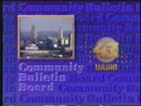 WUAB COMMUNITY BULLETIN BOARD LOGO 1986-1991