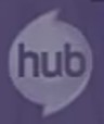 The first on-air logo for The Hub.