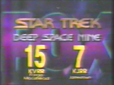 Promo for "Star Trek: Deep Space Nine"; taken before "The Simpsons" (KVRR, 1995)