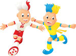 Slavek and Slavko, the Euro 2012 mascots.