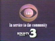 CBS-TV's In Service To The Community Video ID With KDLH-TV Duluth Byline From Late 1989