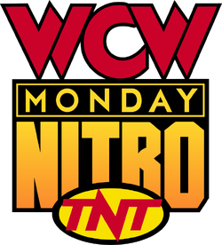 logotipo de wcw trueno