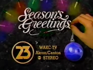 WAKC-TV 23 Season's Greetings Station ID (1993)