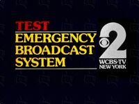 Emergency Broadcast System Test on WCBS-TV