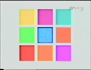 9 colored squares, for "3" in the central square.