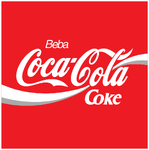 Spanish logo with slogan "Beba Coca-Cola"