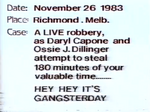 Gangster Morning (26 November 1983)