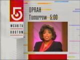 WCVB-TV 5 Oprah Winfrey Show promo March 1992