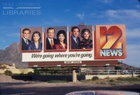 Channel 12 News "We're going where you're going" billboard