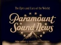 As seen on "Paramount Sound News" 1931 (op tag)