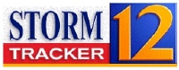 "StormTracker 12" weather logo (1997–2002)