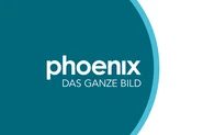 Logo with slogan against a background consisting of a petrol-green circle