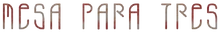 Mesa para tres logo