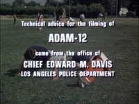 Card shown at the end credits; the background would be different in each episode, being a freezeframe of the last scene.