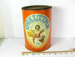 Ovaltine old tin 40s