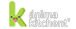 Logo with the green "K", seen on Ánima Estudios' website.