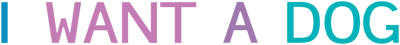 I wan't a Dog logo