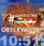 On-screen bug used on Romania's National Day (December 1, 2014)