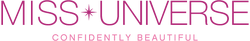 Miss Universe logo with slogan