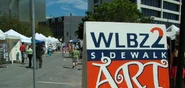 WLBZ 2 Sidewalk Art