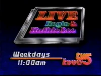 "Live with Regis and Kathie Lee" promo (August 21, 1989)