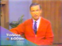 1992 UNC-TV time bug during promo for Mister Rogers' Neighborhood