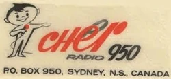 CHER 950 AM Sydney NS undated