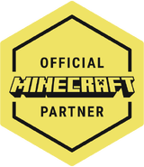 "Official Minecraft Partner" badge