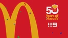 2021 ID used to celebrate 50 Years of McDonald's in Australia