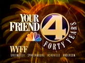 WYFF "Your Friend 4 Forty Years" ID, 1993