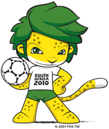 The official mascot was called 'Zakumi', and was unveiled on September 22, 2008.