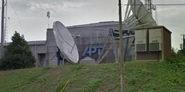 APT logo seen on the side of APT's Montgomery studios.