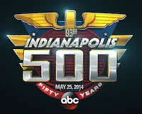 Logo celebrating ABC's 50 years with Indy