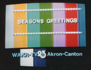 Test pattern with "Season's Greetings" layout\