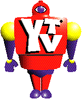 The logo as a robot. (Used during The Treehouse)