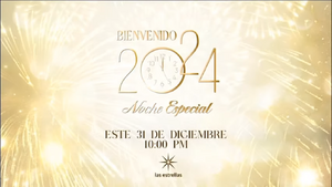 Anuncio del especial de Año Nuevo "Bienvenido 2024" (diciembre de 2023)