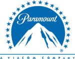 Blue variant with white Paramount script text, used for Paramount Home Entertainment.