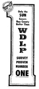 Portion of a newspaper ad celebrating the station's success in ratings, 28 January 1968.