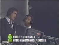 WBRC-TV FOX 6 Station ID during Clemson-North Carolina game in August 1996 their final day as an ABC affiliate