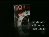60 minutes preemption Notice in 2009 due to Walter Cronkite's passing.