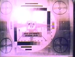 Test pattern from their first minutes on air.