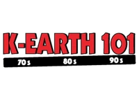K-EARTH 101 logo with new slogan.