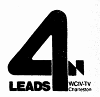 WCIV 4 1978-1987 logo with 4 Leads slogan used from 1978-1979.