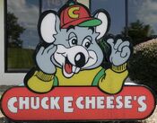 Logo with "C" on Chuck E.'s cap