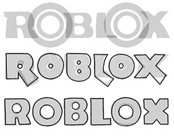 Roblox Logo 783-C065 Stencil