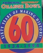 60th anniversary badge, used during the 1994 Orange Bowl.