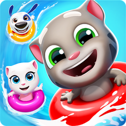 talking tom pool vs talking tom time rush 